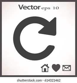 Flat Vector Update icon