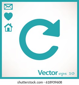 Flat Vector Update icon