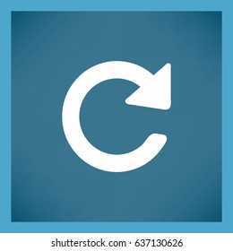 Flat Vector Update icon