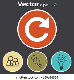 Flat Vector Update icon