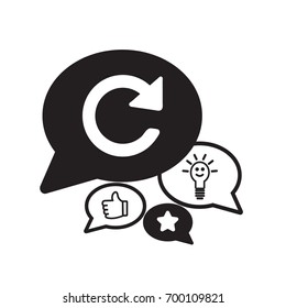 Flat Vector Update icon