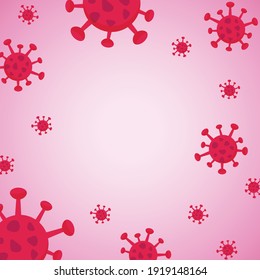 Flat vector viruses concept illustration.