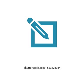 Flat vector visual web editor sign