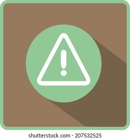 Flat Vector Warning Icon