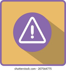 Flat Vector Warning Icon