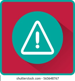 Flat Vector Warning Icon