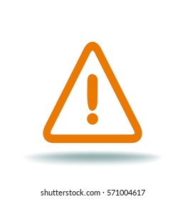 Flat Vector Warning Icon