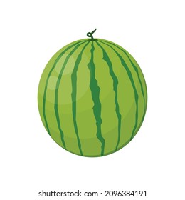 Flat vector of  Watermelon isolated on white background. Flat illustration graphic icon