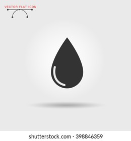 Flat vector web icons. Oil, gas picture