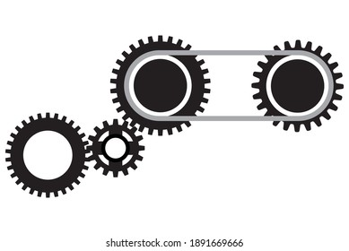 Flat vector wheel and gear set