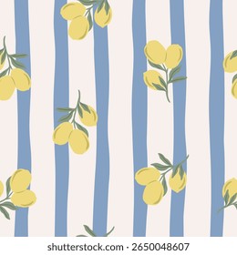 Vetor plano fundo mediterrâneo caprichoso