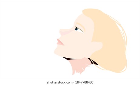 Flacher Vektorgrafik, Frauenbild