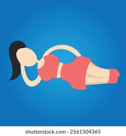 flat vector woman sleeping vector illustration design clean and unique latest