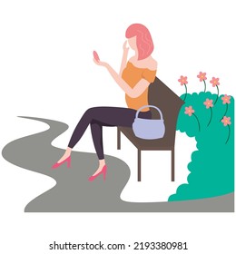 Flat Vector Women illustration Artwork
