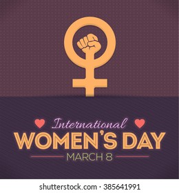Flat Vector Women's Day Flyer Poster - Activity, Events, Celebration, Announcement Design