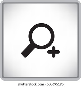 Icono de ampliación de vector plano