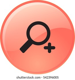 Flat Vector Zoom In Icon