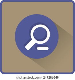 Flattes Vektorvergrößerungssymbol