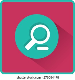 Flat Vector Zoom Out Icon