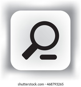 Flat Vector Zoom Out Icon