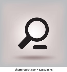 Flat Vector Zoom Out Icon