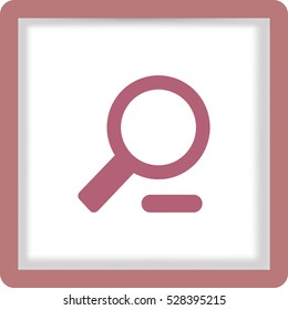 Flat Vector Zoom Out Icon