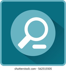 Flat Vector Zoom Out Icon