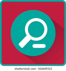 Icono de zoom de vectores planos