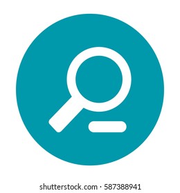 Flat Vector Zoom Out Icon
