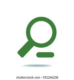 Flat Vector Zoom Out Icon