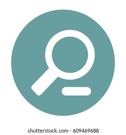 Flat Vector Zoom Out Icon