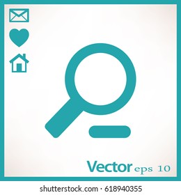 Flat Vector Zoom Out Icon