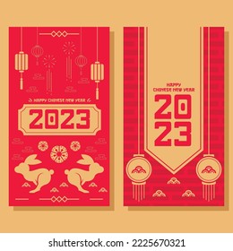 flacher vertikaler Banner auf chinesischem Hintergrund