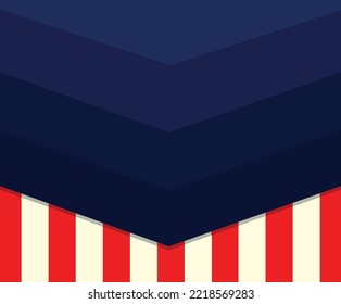 Flat Veterans Day Vector Background