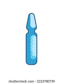 flaches Durchstechflasche-Design auf Weiß