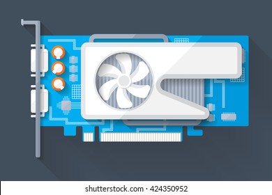 flat video card