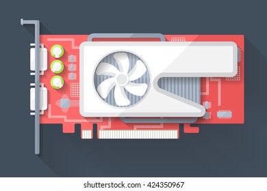flat video card