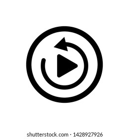 Flat video, music, tv, movie icon vector illustration Eps10