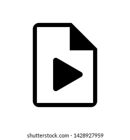 Flat video, music, tv, movie icon vector illustration Eps10