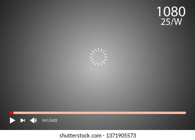 flat video player interface