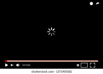 flat video player interface