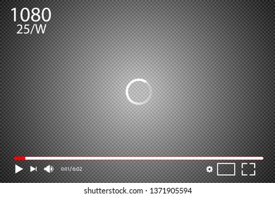 flat video player interface