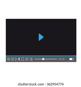 Flat video player for web and mobile apps