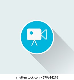 flat video recorder icon