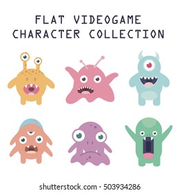 Flat Videogame Character Collection
