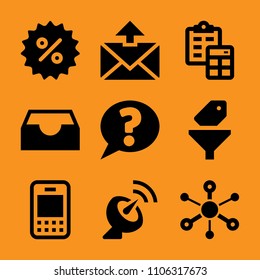 flat, view, test, line, clip and design icon vector set. Flat vector design with filled icons. Designed for web and software interfaces