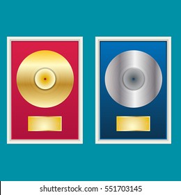 Flat vinyl disk.
