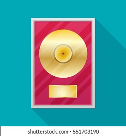 Flat vinyl disk.