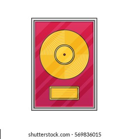 Flat vinyl disk.