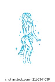 flat virgo constellation over white